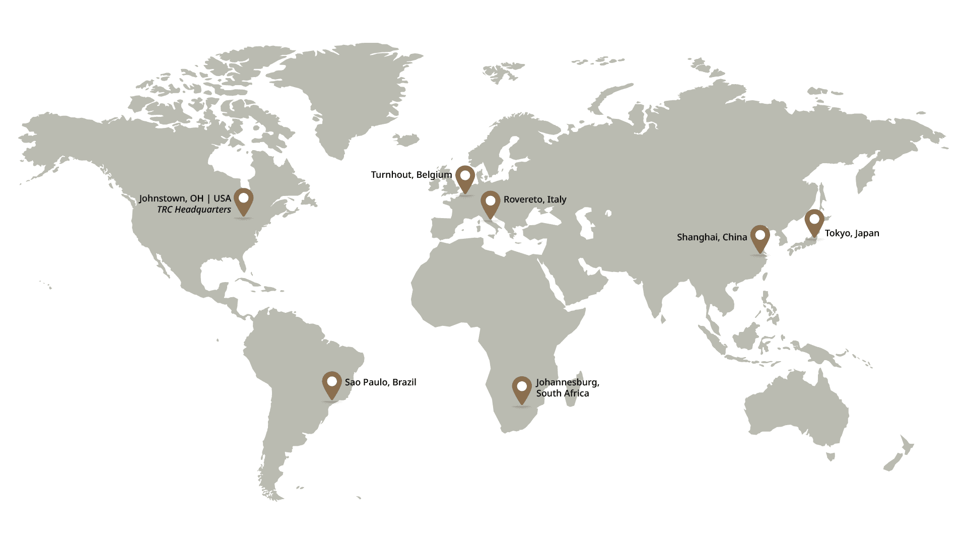 TRC_Map_with_Locations_update2 TRC's Global Footprint